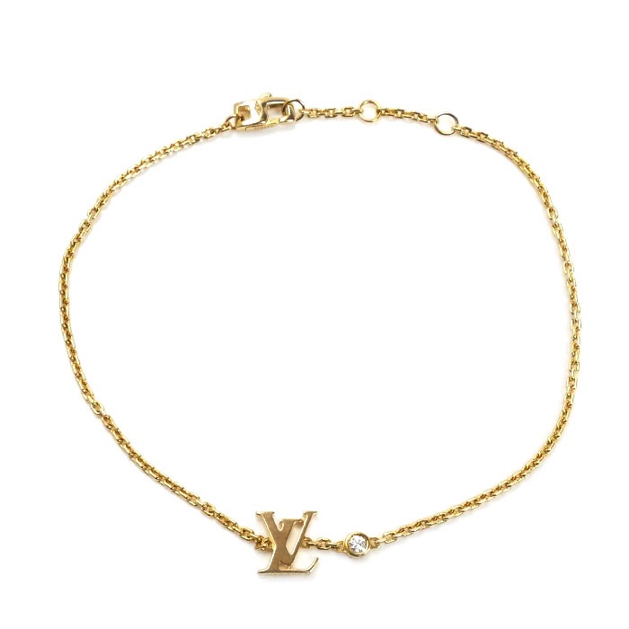 LOUIS VUITTON ルイ・ヴィトン K18YG イエローゴールド ブラスレ イディール ブロッサム ダイヤ ブレスレット Q95561 472005 ダイヤモンド 3.3g 18/19/20c