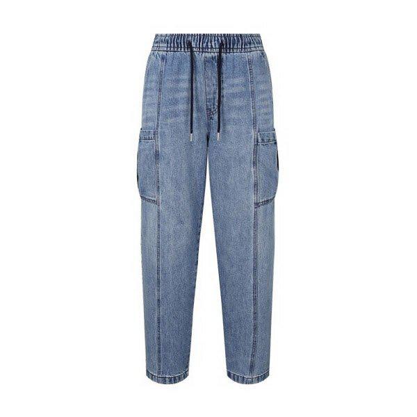 【】男性) バンディングジョガーMBKトーンデニムパンツ(B252DP250P1) (P003779557)