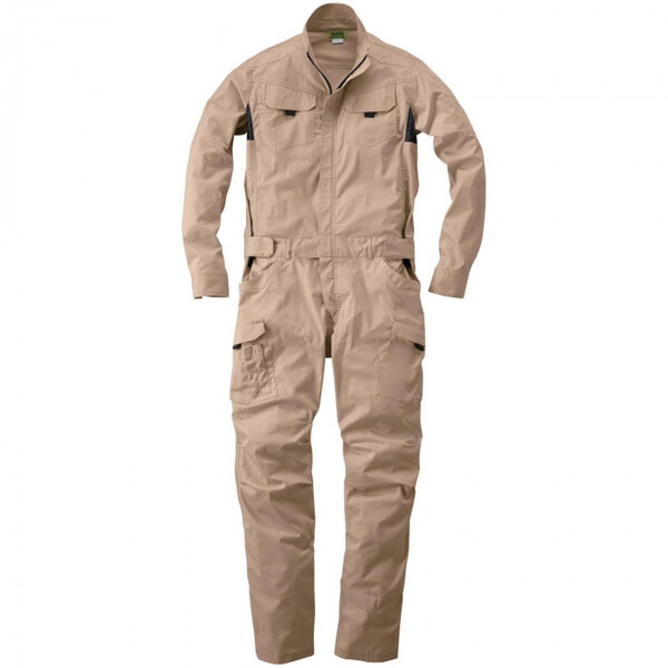 39020 つなぎ 3Lサイズ ベージュ(3) SOWA