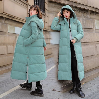 綿の服 ファッション スリム 防風 寒い 膝 丈長 人气アウター レディース ダアウターダウンジャケットコート