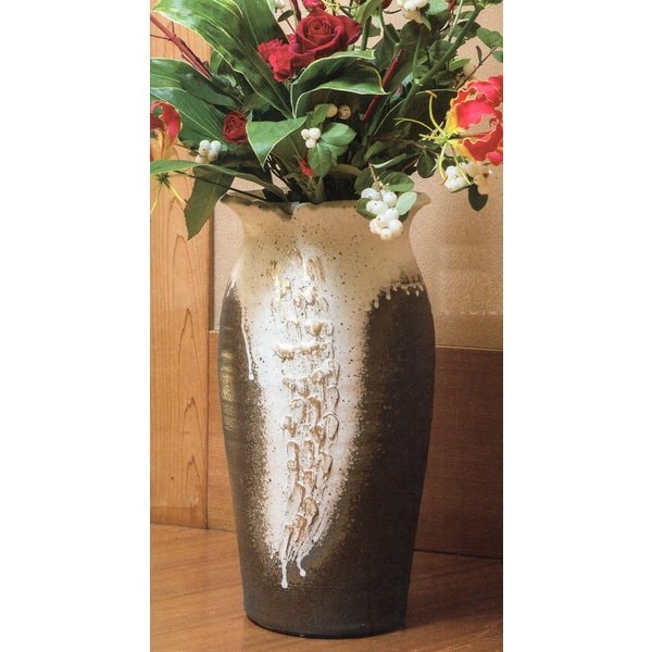 窯変金彩壷型花入 15号