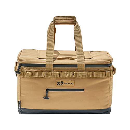 WAQ ソフトクーラーボックス (M) 33L ソフトタイプ Sサイズ Mサイズ ソロ用 ファミリー用 レジャー (Sサイズ, TAN(タン))