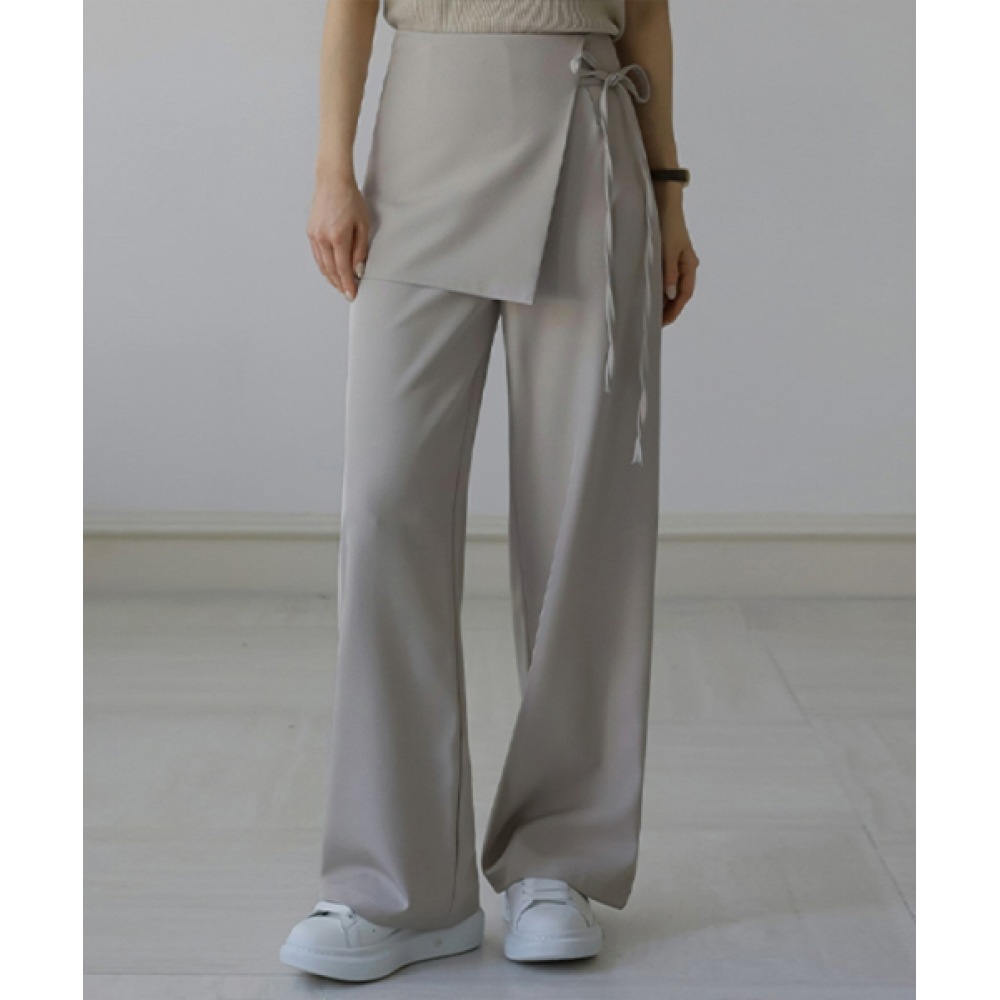 FRENCHCHIC ラップスカートワイドスラックス ショージモデル