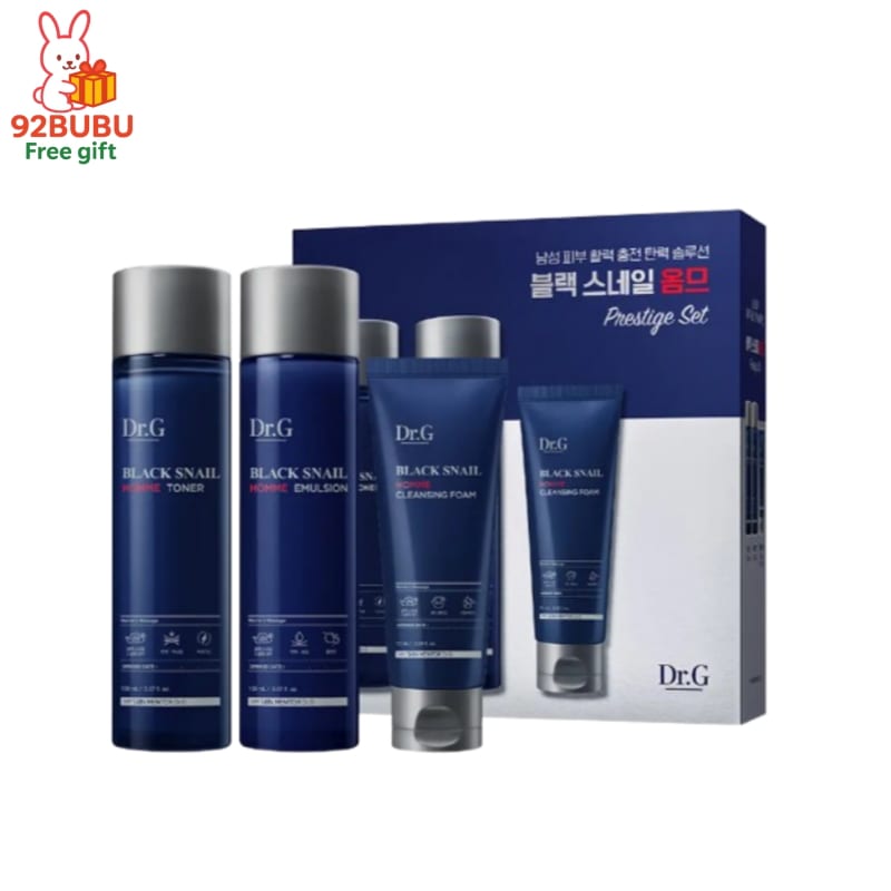 [人気男性男性基礎セット]ブラックスネイル HOMME プレステージ 3点セット(トナー 150mL + エマルジョン 150mL + クレンジングフォーム 70mL+） 男性用化粧水/乳液セット