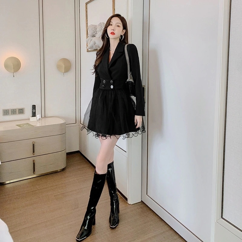 【Fellow 20％割】春 スーツワンピース チュールスカート パーティードレス 着痩せ 大人 お呼ばれ 同窓会 披露宴 卒業式 結婚式 ウェディング 二次会 成人式30%までに制限 6,785円