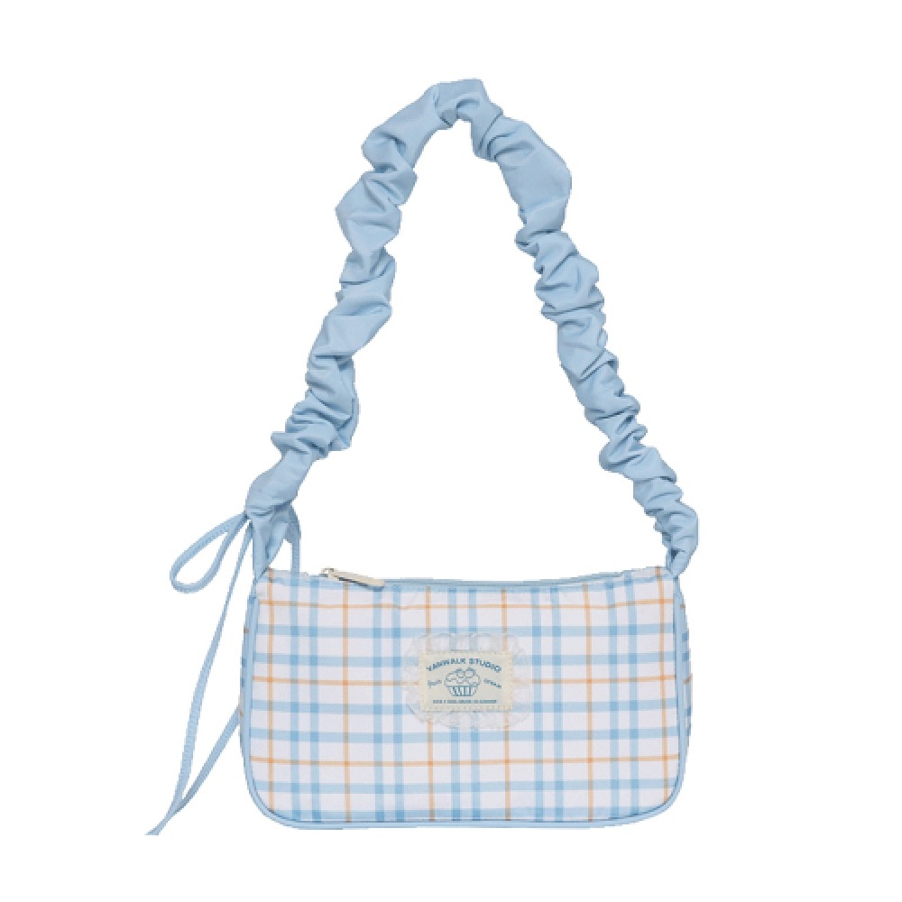 VANWALK シャイントートバッグ [チェックブルー]