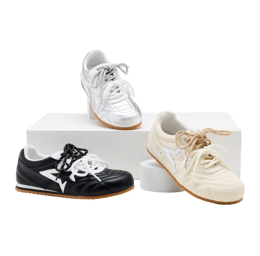 HERLOOK レトロカジュアル ロープロファイルスニーカー 3色 HE1