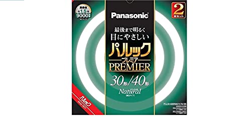 パナソニック 蛍光灯丸形 30形+40形 2本入 ナチュラル パルック プレミア FCL0ENWHF22K