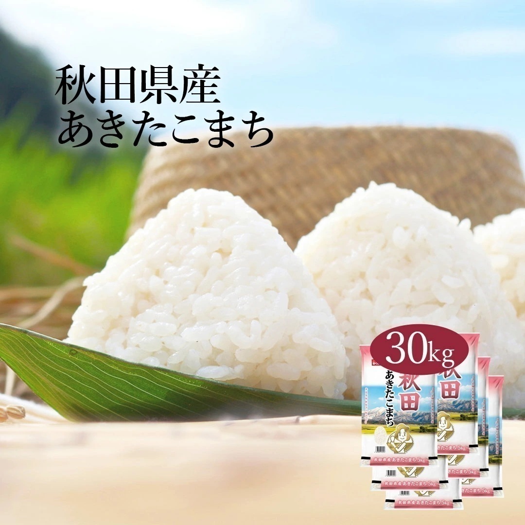 米 秋田県産 あきたこまち 30kg 5kg 6セット 令和7年産 お米 こめ 30キロ 安い おこめ 白米 国産 食品 ギフト 引っ越し 挨拶 内祝い お歳暮 送料無料 おくさま印
