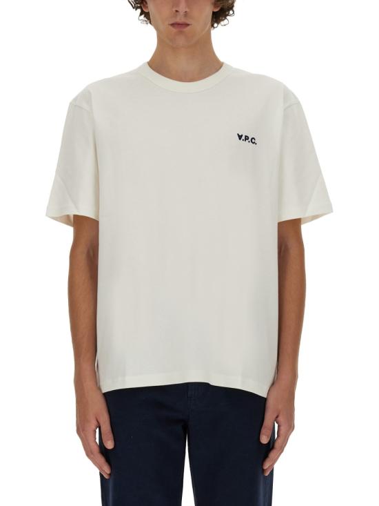 A.P.C. Men T-Shirts COHBQ H26391 TAE WHITE