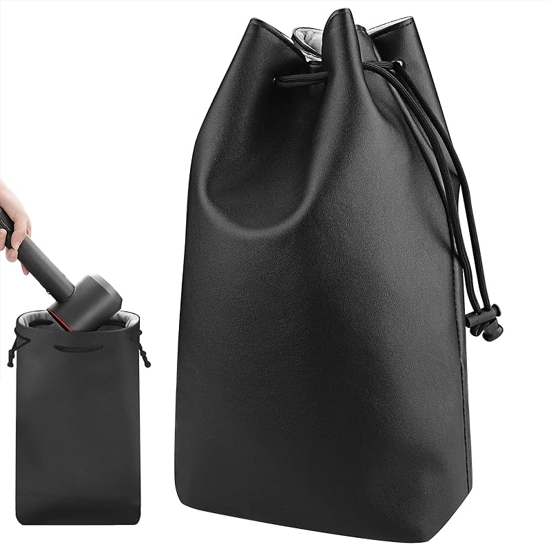 Linkidea 旅行鞄互換ダイソンエアラップPUレザードライヤースタイリング器携帯型ストレージ旅行ギフトドライヤーアクセサリーマネージャ