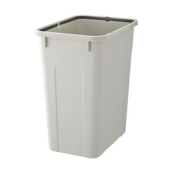 （まとめ）TANOSEE 角ペール 70L 本体 グレー DS-980-513-0 1台（フタ別売）(×3セット)