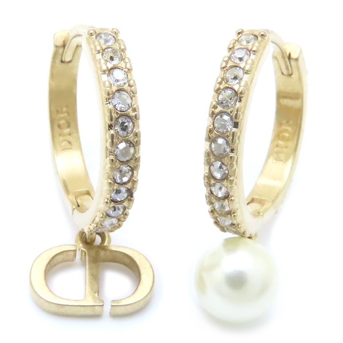 モンテーニュ ピアス クリスタル レジンパール GP ゴールドメッキ/293747【中古】