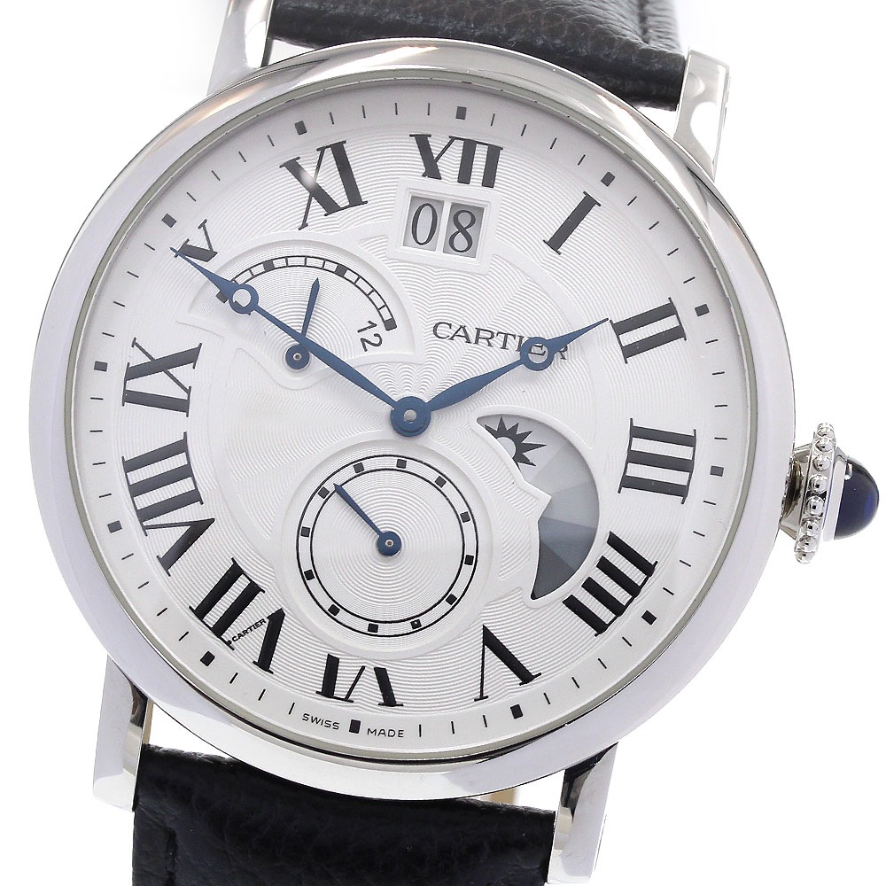 カルティエ CARTIER W1556368 ロトンド ドゥ カルティエ グランドデイト レトログラード 自動巻き メンズ 良品 _816814【中古】