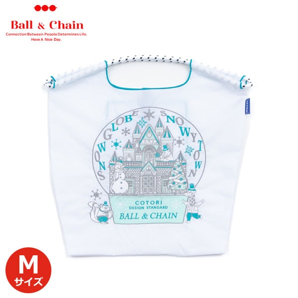 【即納】 Ball＆Chain ボールアンドチェーン 正規品 C.Snow Globe Mサイズ バッグ エコバッグ トートバッグ 刺繍 ギフト hideaki mihara 32