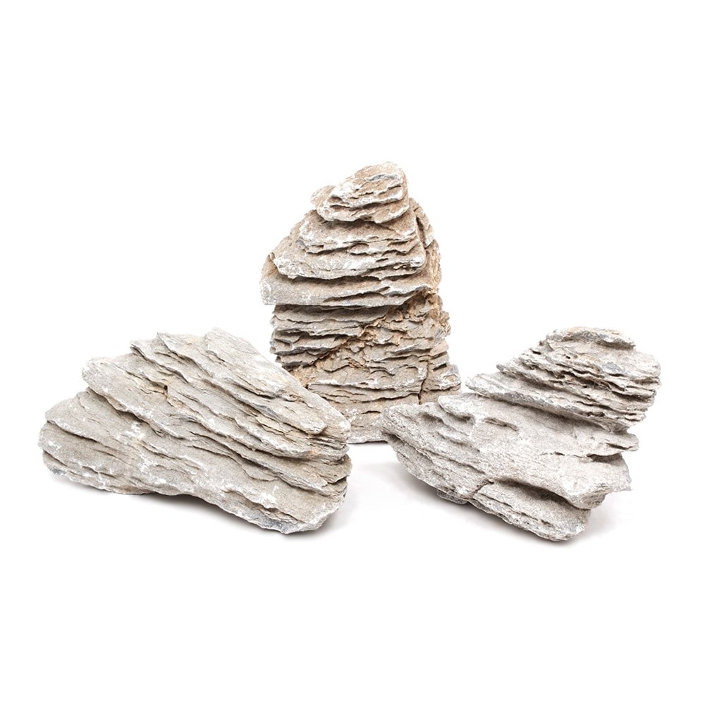 形状お任せ　積層石　Ｌサイズ（約１８ー２３ｃｍ）　３個　アクアリウム　レイアウト素材　ＣＲＣ21―20―99―10―00