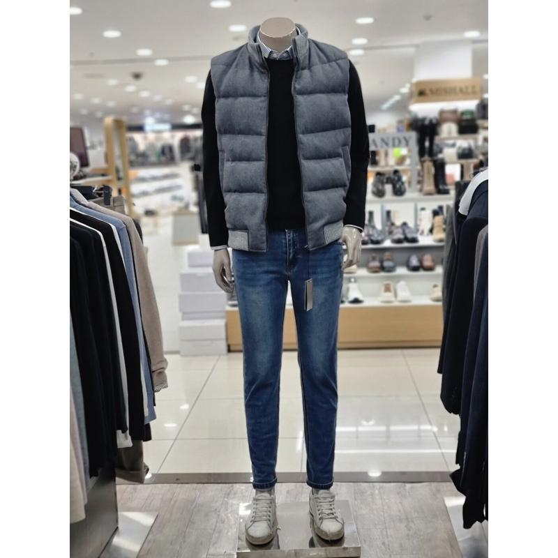 プレミアムグースダウンウール混紡パッド入りベスト(WE0-MIH071)_DGビジネスカジュアルルック