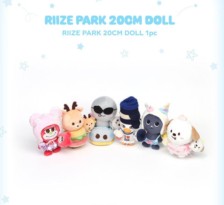 RIIZE ぬいぐるみ [2025 RIIZE WE LITTLE RIIZE 2nd MD] RIIZE PARK 20CM DOLL 2ND OFFICIAL MD