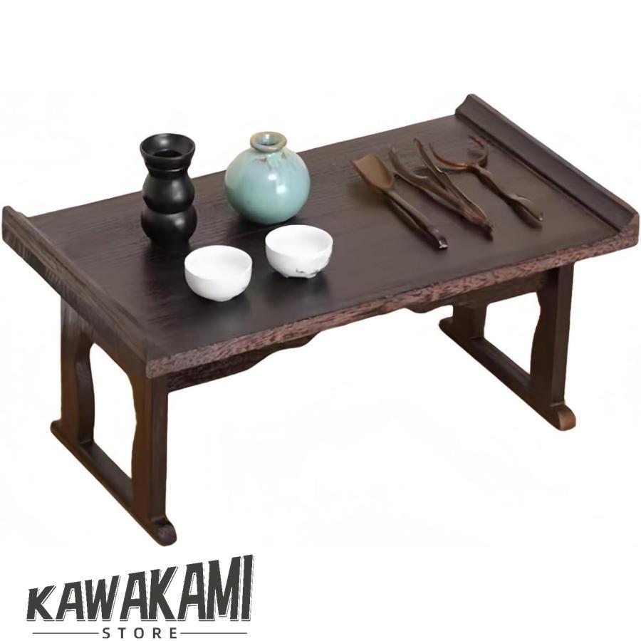 【2枚購入で100円OFF】ローテーブル 供物台 仏前机 折りたたみ可能なテーブル脚 お供え台 ティーテーブル小物置き台長方形供物台 純木 仏像台座 木製祭壇 お盆用品 居間寝室オフ