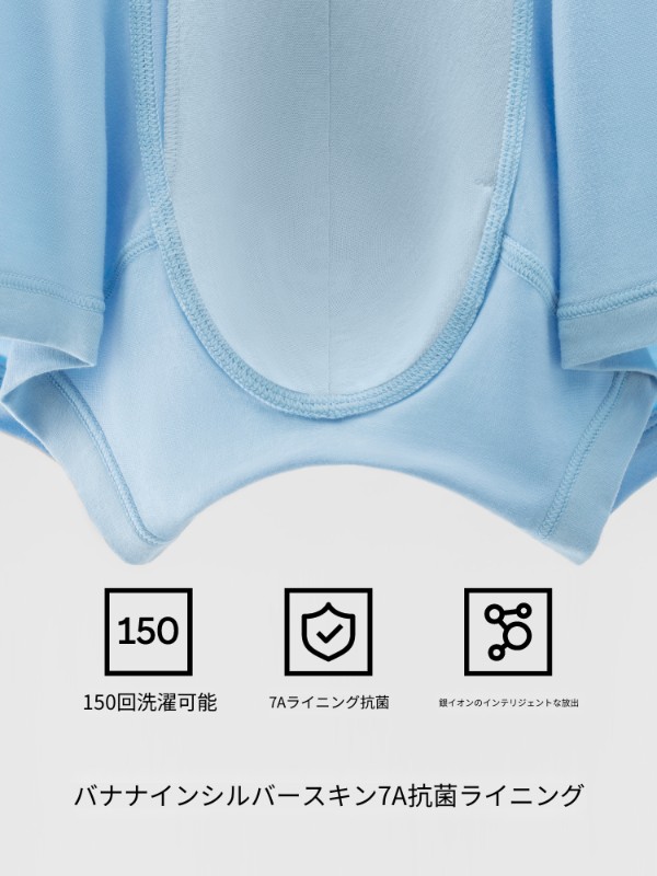 3枚セット Bananain Silver Skin 501S メンズ ボクサーブリーフ 締め付け防止 コットン 通気性 クロッチ メンズ ボクサーブリーフ