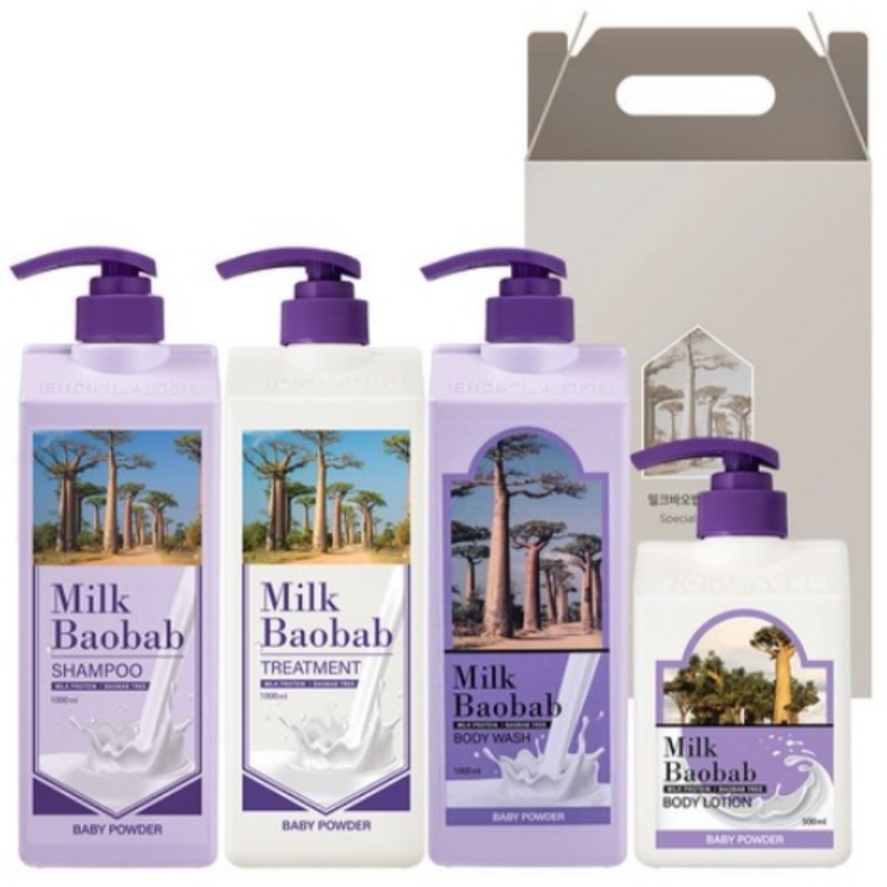 ベビーパウダーの香りのヘアボディ4種ギフトセット