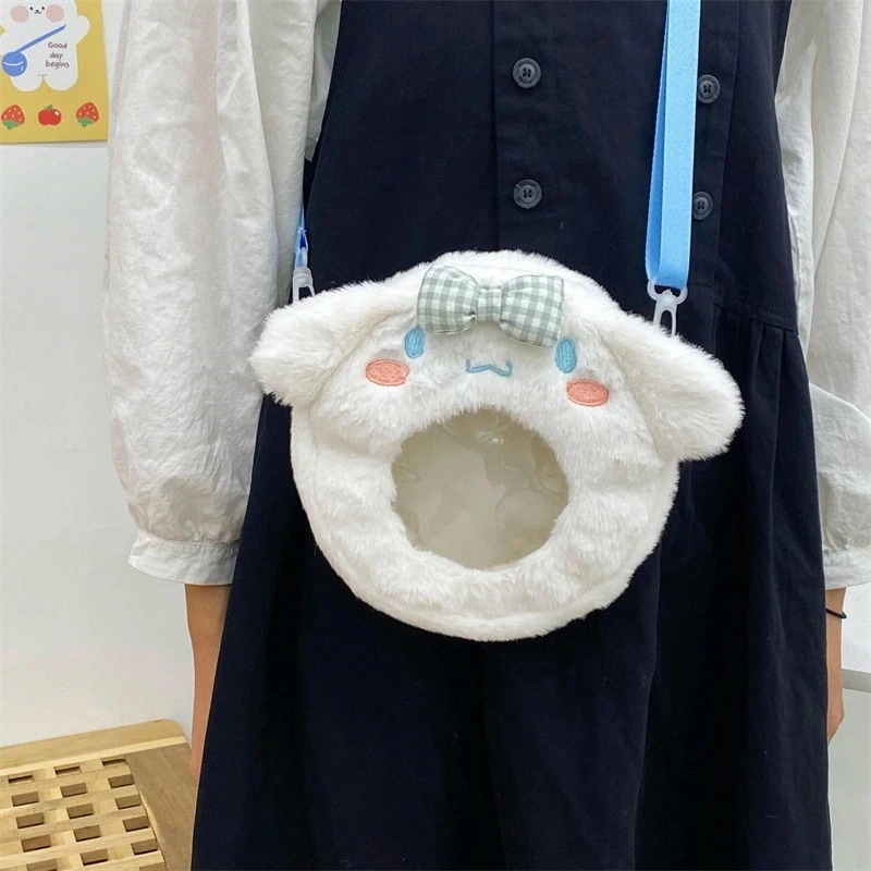新商品の可愛い漫画犬のカジュアルファッション日常の流れは斜めにバッグにまたがっています