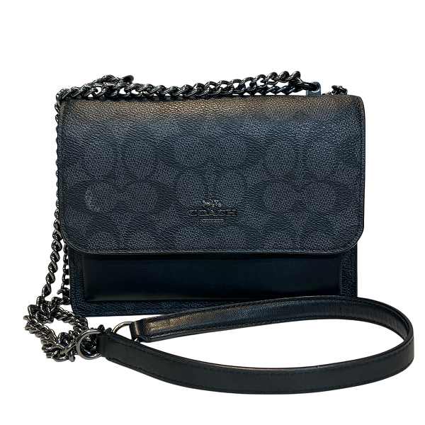 コーチ シグネチャー ミニ クレア クロスボディ CW206 ショルダーバッグ 【中古】