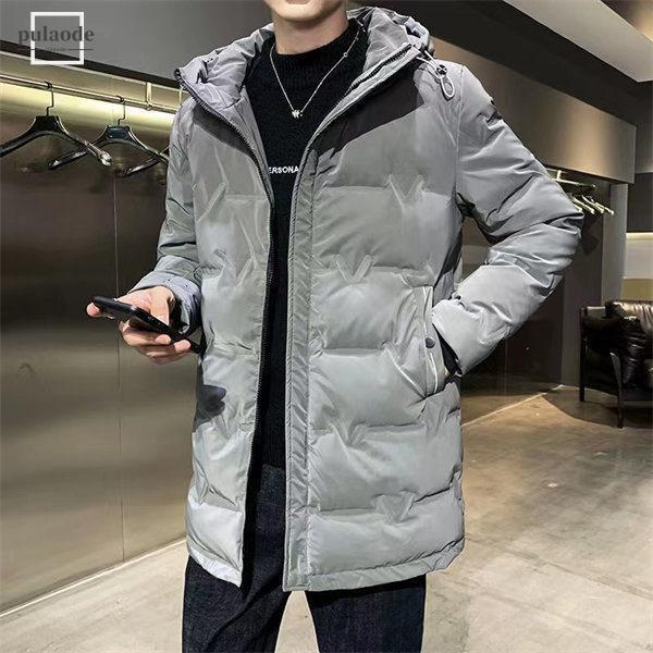 ダウンジャケット メンズ ダウンコート ライトダウン ロング丈 あったか 20代30代40代 お兄系 オラオラ系 アウター 防寒防風 秋冬 大きいサイズ カジュアル