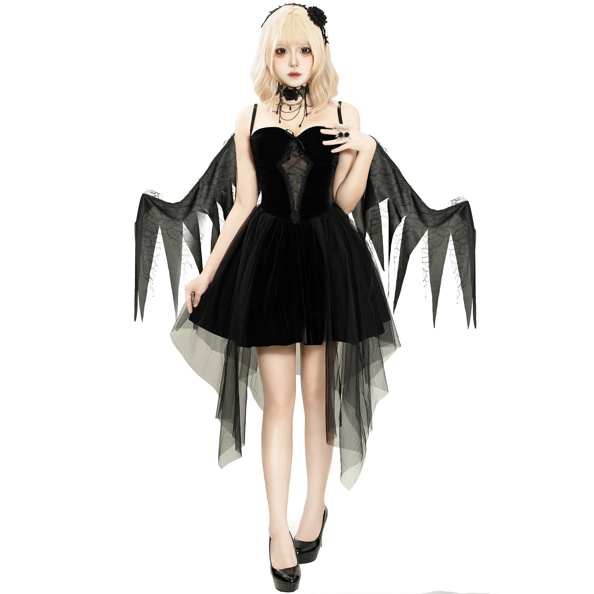 ハロウィン コスプレ ハロウィン衣装 ワンピース 大人 レディース 洋風 妖怪 お化け ゾンビ 悪魔 制服 コスプレ コスチューム 2025福袋