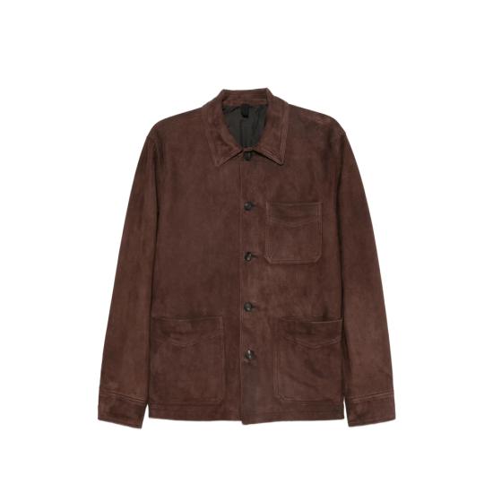 TAGLIATORE Men Leather Jackets CHI26 01 SEVRES BROWN