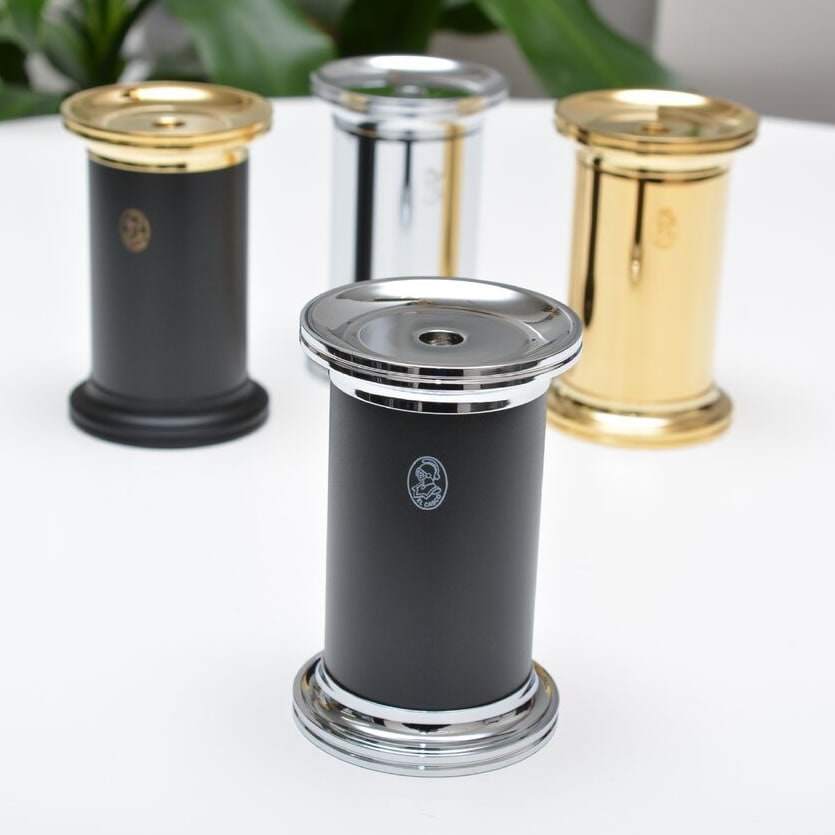 エルカスコ 鉛筆削り ペンシルシャープナー M-435CN クローム&ブラック