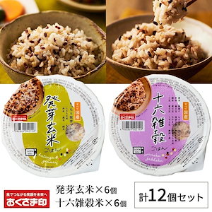 パックご飯 雑穀米 セット 2種12個 160g 雑穀 発芽玄米 十六雑穀 お米 無添加 国産 パックごはん ご飯パック ごはんパック パック レトルト