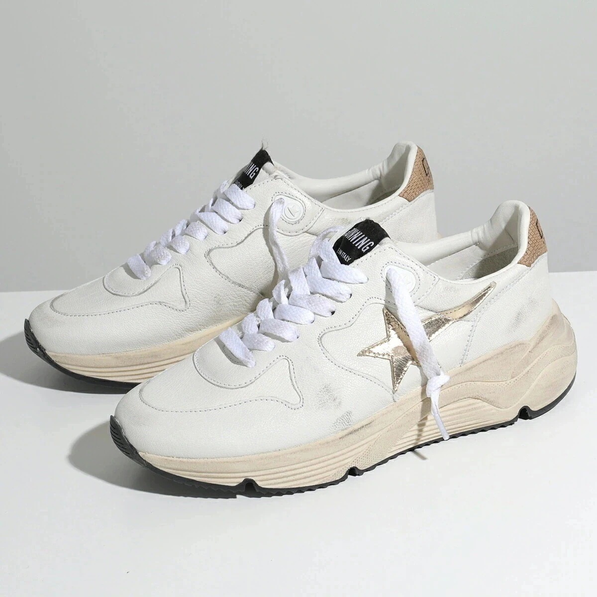 GOLDEN GOOSE ゴールデングース スニーカー RUNNING SOLE ランニング GWF00126 F006129 レディース レザー ローカット】 【mega】