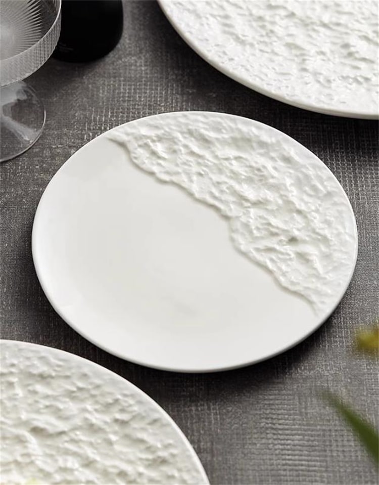 INSスタイル ホテル レストランセラミック皿 パスタ皿 ステーキ皿 洋食 業務用 イタリア料理盛り付け 大円盤 前菜皿