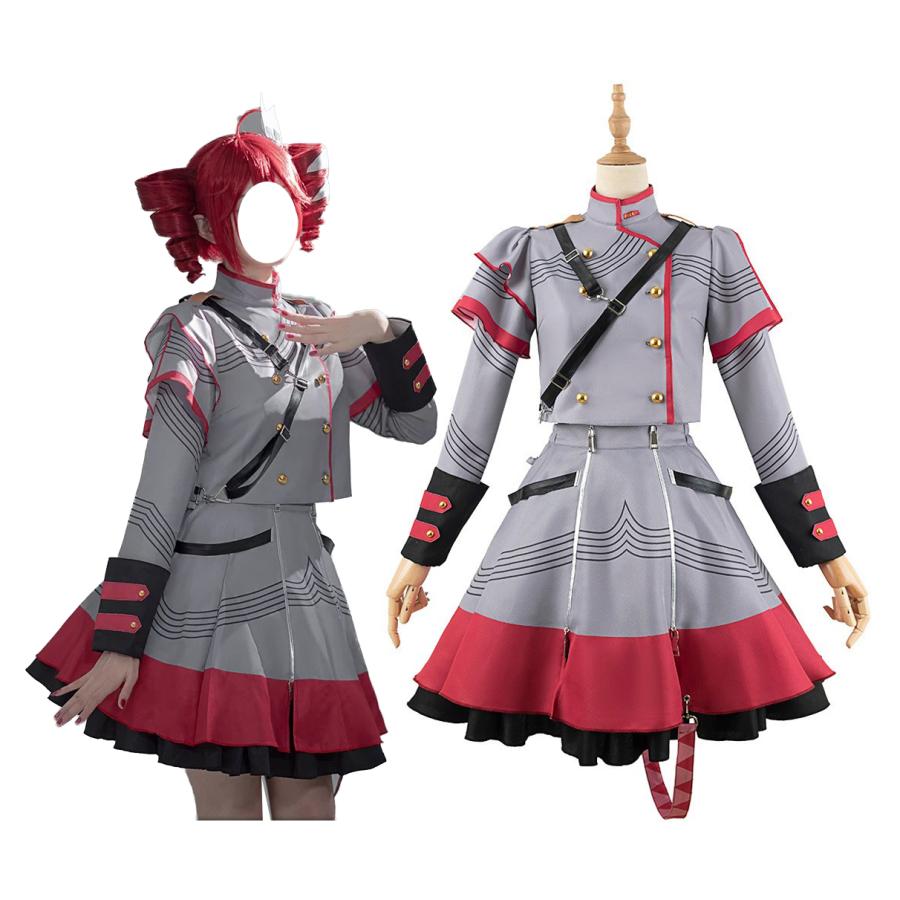 新品販売!バーチャル VTuber 15周 重音テト Kasane Teto コスプレ衣装 cosplay 仮装 ウィッグ能 イベント クリスマス ハロウィン ステージ 文化祭 学園祭