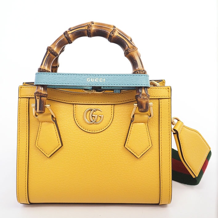【美品】グッチ 2WAY ショルダーバッグ バンブー GG ゴールド金具 ダイアナ 702732498879 レディース【ハンドバッグ】 124,900円