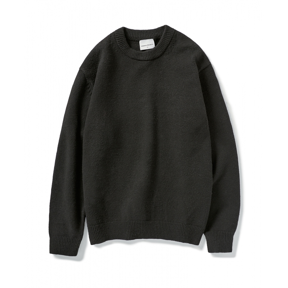 MINIMALPROJECTソフトベーシックオーバーフィットニットMNT107 [BLACK]