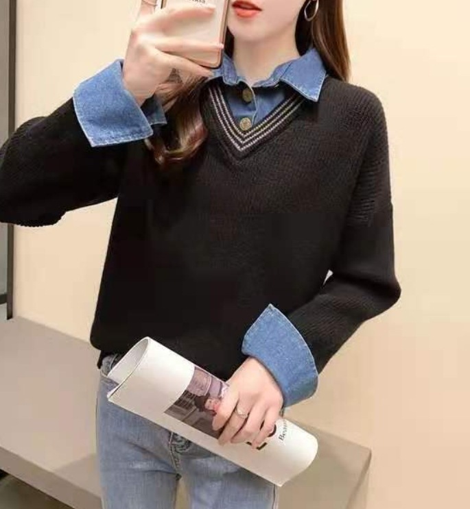 デート モテアイテム ニットソー セーター 長袖 Vネック ウール 可愛い きれいめ 上品 おしゃれ かっこいい 可愛い ラブリー キュート ガーリー クール モード系 セクシー エレガント