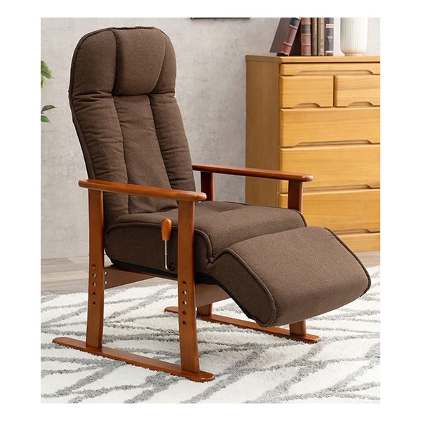 高座椅子 約 幅63×奥行77139×高さ10955.5 ブラウン LZ-4379BR