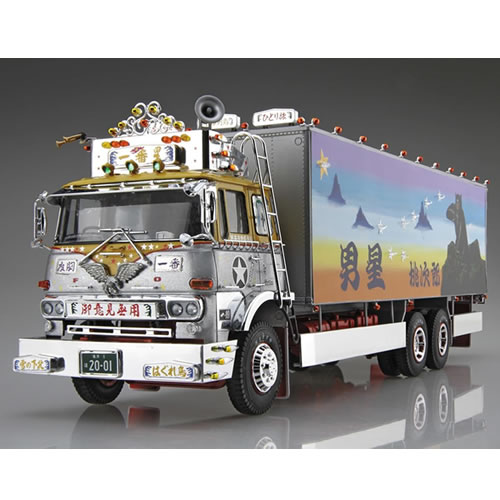 アオシマ【車プラモデル】1／32 トラック野郎 No.01 一番星 御意見無用 H-4905083202616【50周年記念ロゴ入りパッケージ】シリーズ第一作目 11,925円
