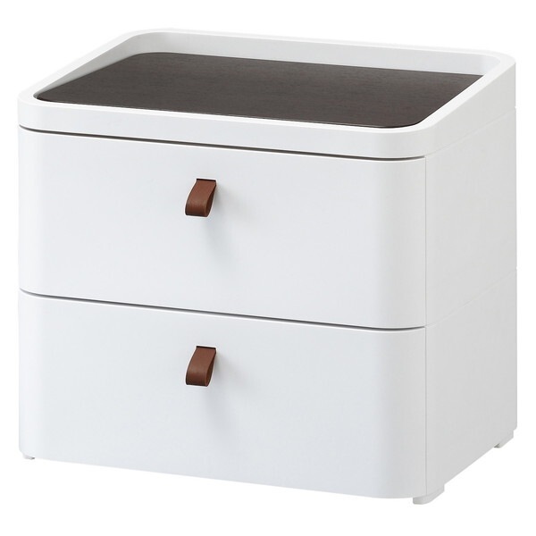 SANKA ロイヤルドロアー 542 WH/DBR 収納ケース 2段 (幅54cm) メーカー直送