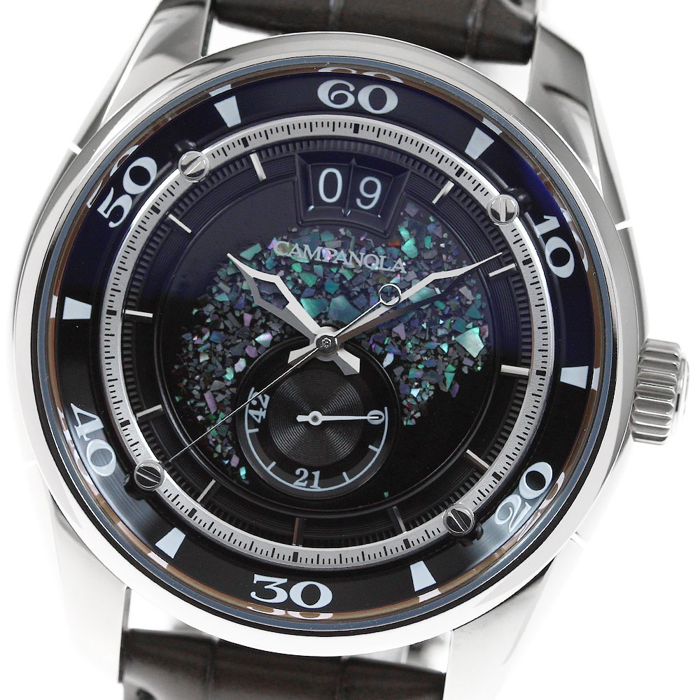 シチズン CITIZEN NZ0000-07F カンパノラ 琉雅 デイト 自動巻き メンズ 良品 箱保証書付き_819858【中古】