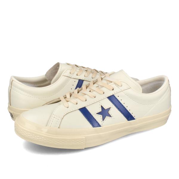 STAR&BARS US LEATHER スター＆バーズ US レザー メンズ レディース OFF WHITE/BLUE ホワイト 35200730