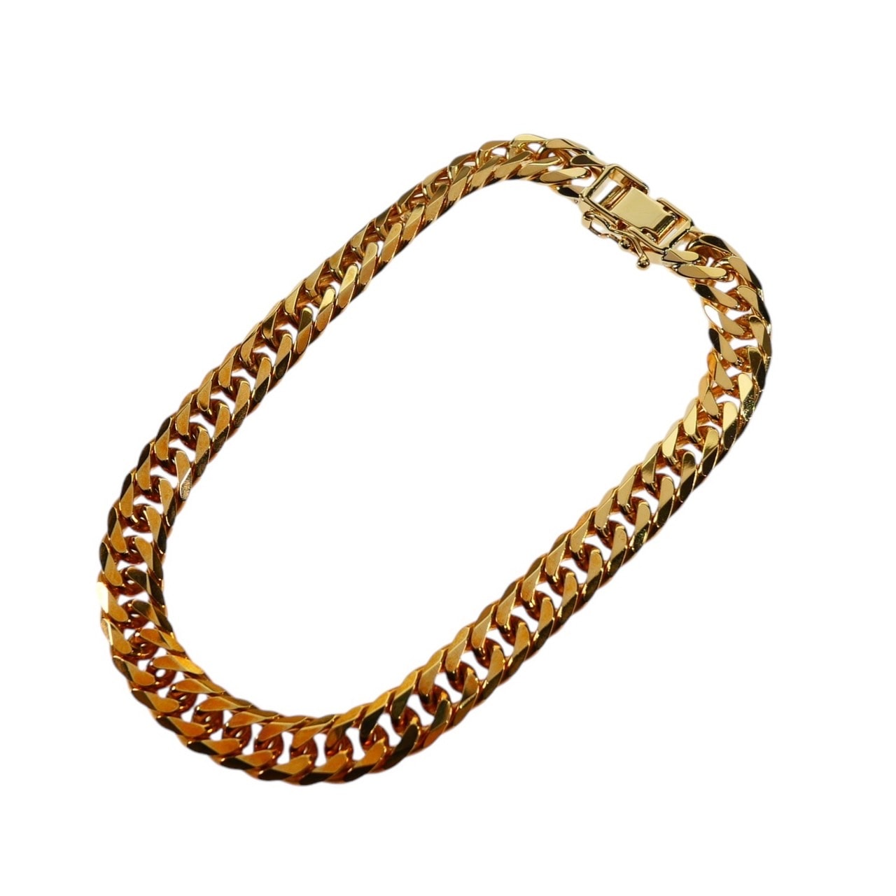 【新品】喜平ブレスレット K18 18金 750 6面ダブル 30.2g 20cm 7.1mm キヘイ チェーン 金ブレス 造幣局検定マーク 30g 18cm メンズ アクセサリー