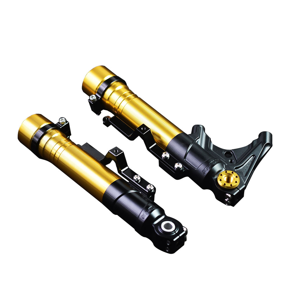 フォルツア 250 MF15 MF17 FORZA フロントフォーク アウターチューブ 倒立type ラジアルマウント ブラック フォルツア ビクスク カスタム