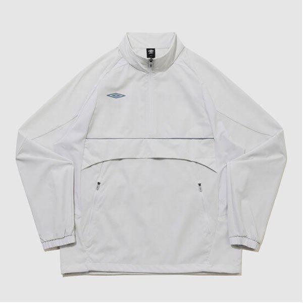 オールラウンドストレッチスタンドネックアノラック UR121SWT21 WHITE GREY