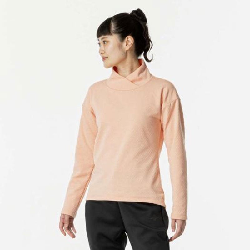 ストレッチフリースハイネックTシャツ 長袖 トレーニング ウィメンズ Tシャツ (32MAB840)