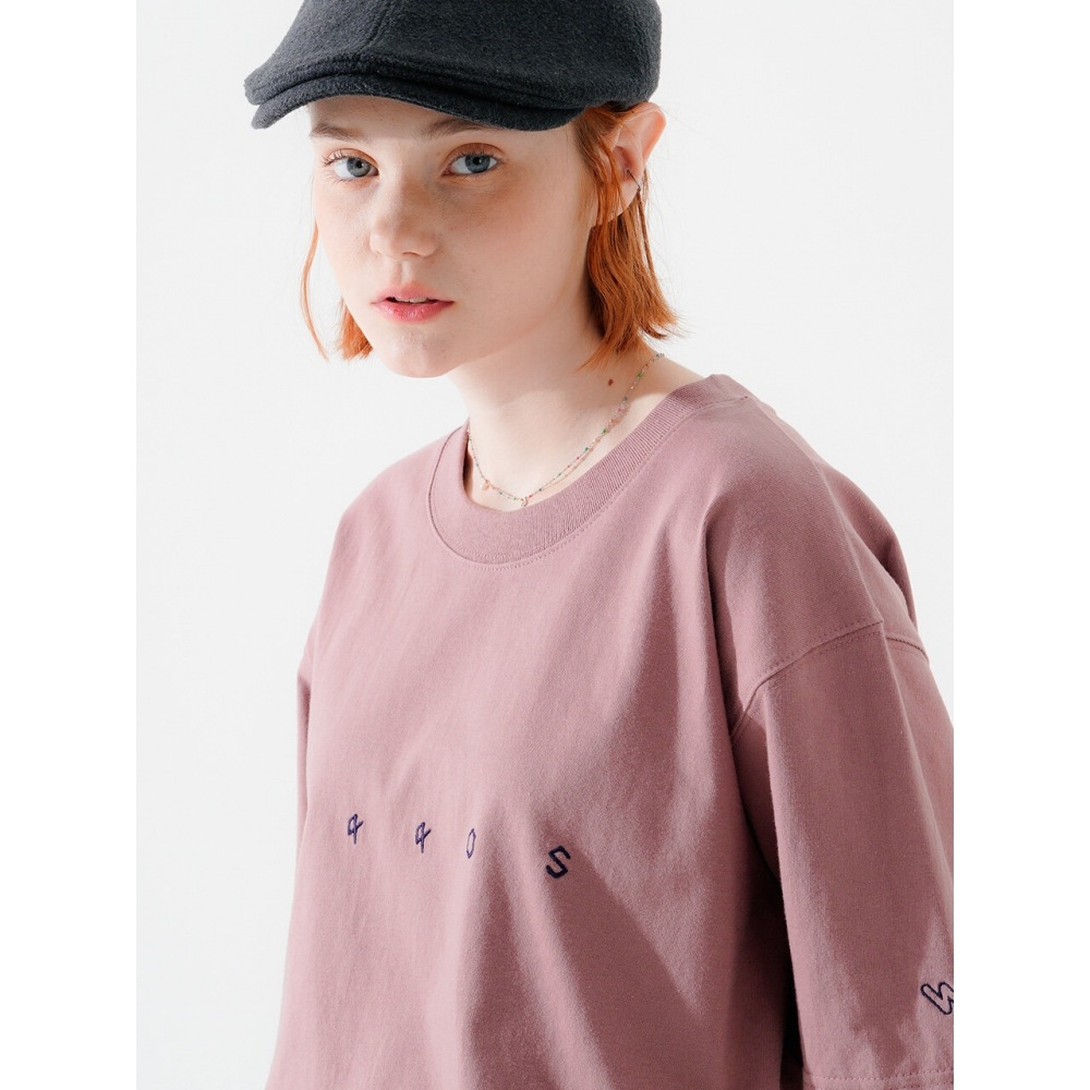 WV PROJECTピクシー半袖TシャツオールドピンクMJST7583