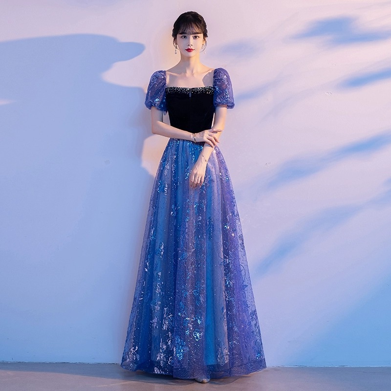 カンタータ演奏服レディースロングスカートスリム指揮者晩餐会成人式ホストドレス演奏服スピリット 5,147円