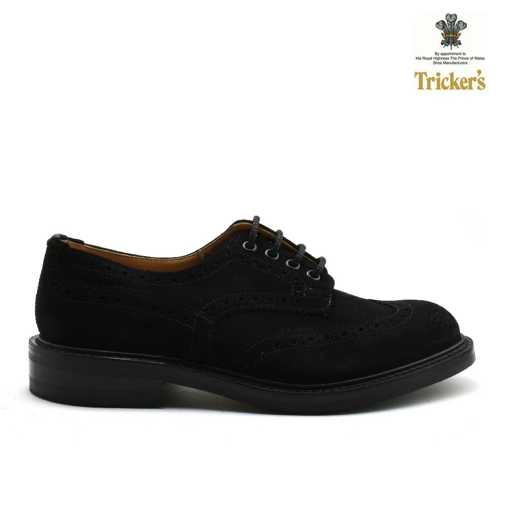 トリッカーズ バートン カントリー メンズ ドレスシューズ スエード ブラックレペロ 黒 TRICKER S M5633 Bourton Country Shoe[5633-blackrep]